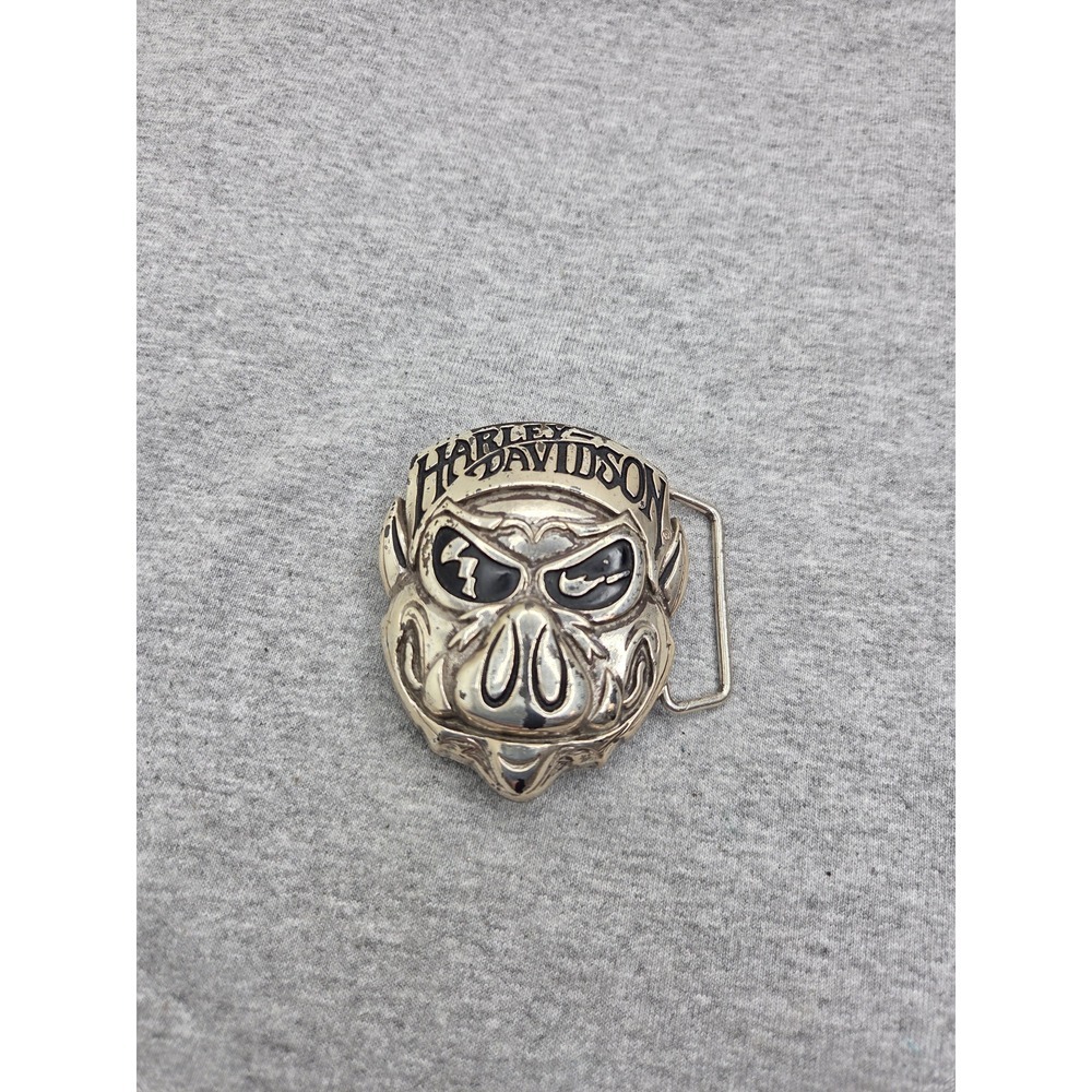 Vintage Rare Harley Davidson Retro Hog 2005 Motorcycle Belt Buckle Biker